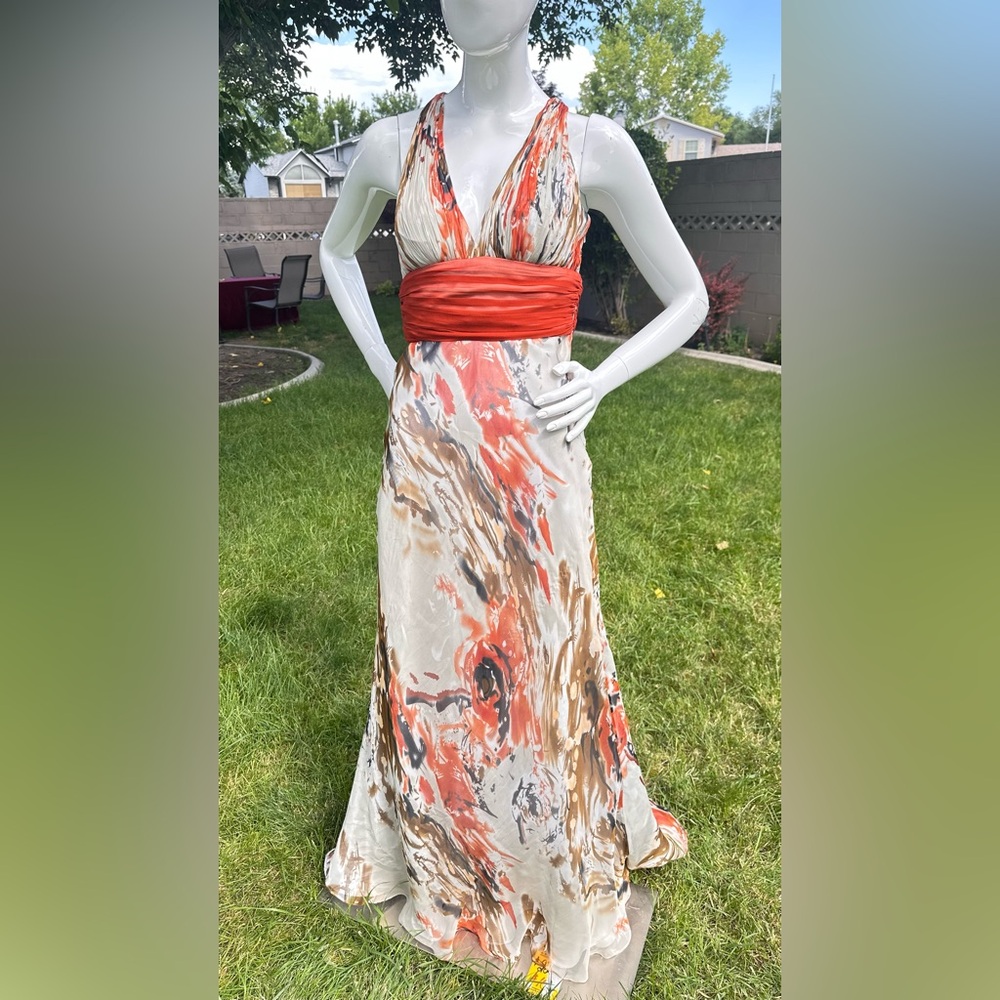 Elegant Multicolor Maxi Dress